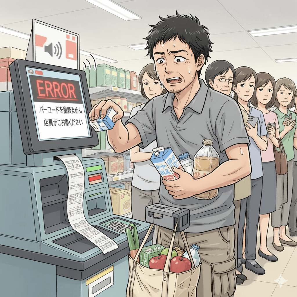 苦手な人が多いセルフレジの対処法