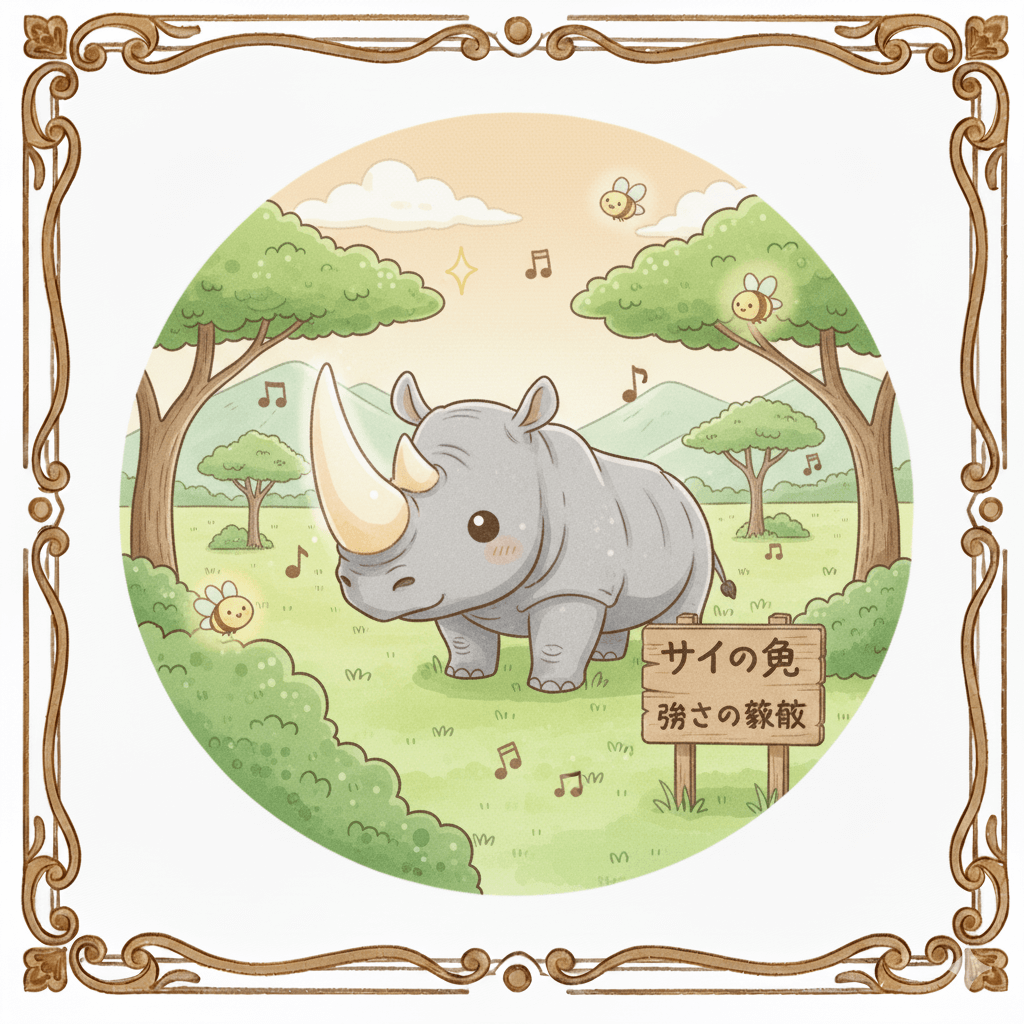 サイの角は「毛」の塊